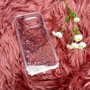Pink Glittery Galaxy S7 case